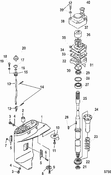 Order MERCURY 16138T01 Gear, Pinion (12 Teeth)