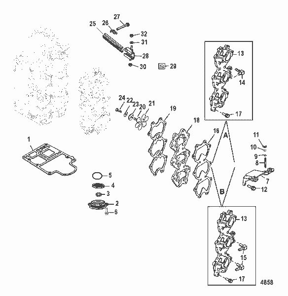 Order MERCURY 19077A07 Bracket Assembly
