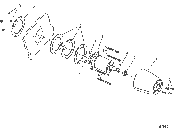 Order MERCURY 40088 75 Screw, (M6 X 75)