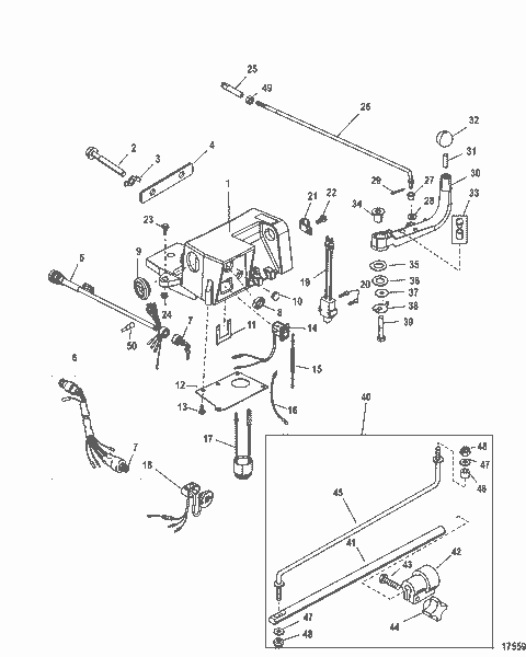 Order MERCURY 49563 7 Rod, Shift