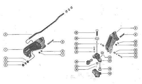Order MERCURY _ 52606 _ Stud, Mounting Bracket To Cylinder Block (2 3/4")