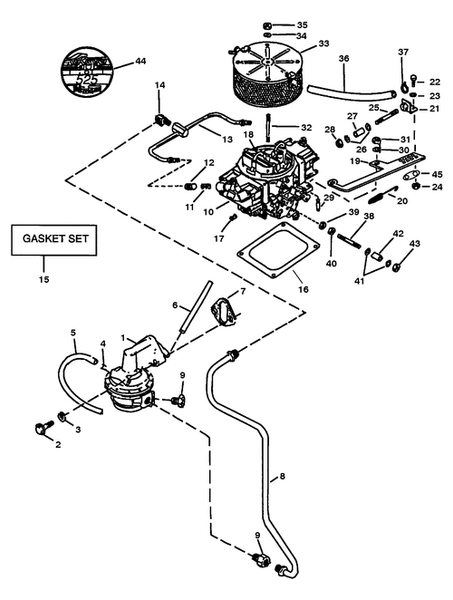 Order MERCURY _ 53811 _ Spacer-Throttle Cable Stud