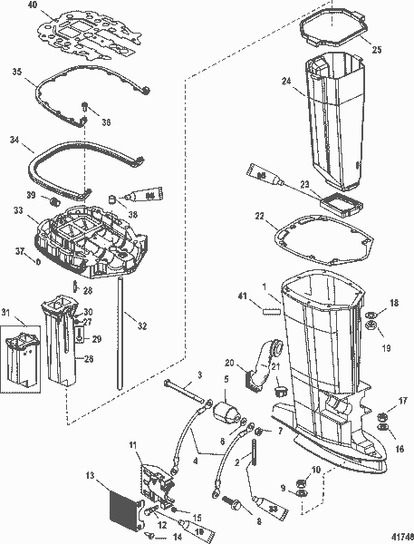 Order MERCURY 8M0030694 Screw, (0.25-20 X 1.00)