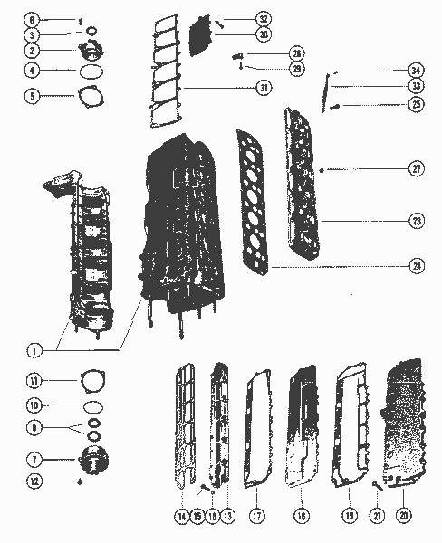 Order MERCURY 71808 Cover, Water Jacket