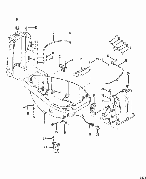 Order MERCURY 7568058 Hose, Tell Tale Hose To Bottom Cowl (14 Inch)