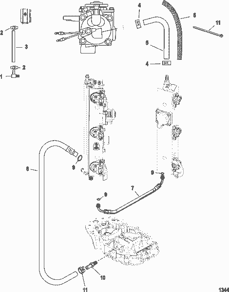 Order MERCURY 804823001 Hose, Air Balance (13.00 Inches)