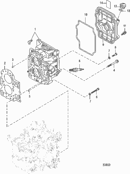 Order MERCURY 812939T26 Gasket, Rubber, Cylinder Head Cover