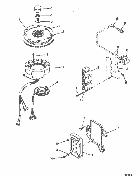 Order MERCURY 813715A 6 Wire Assembly, Spark Plug