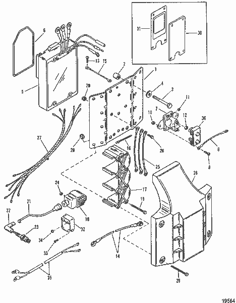 Order MERCURY 814343 Screw, (#10-32 X 2.380), Coil Plate Cover