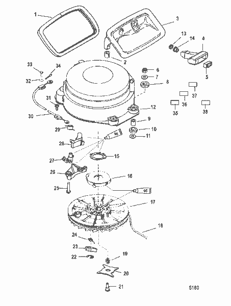 Order MERCURY 816728T14 Starter Assembly, Recoil