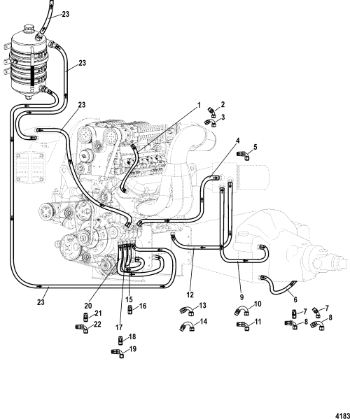 Order MERCURY _ 821284A27 _ Hose Assembly, (14.500 Inches)