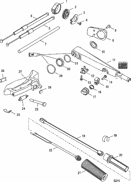 Order MERCURY 821972T Knob, Throttle