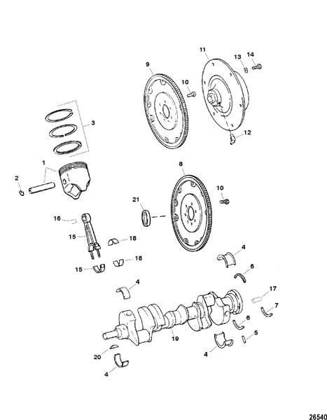 Order MERCURY _ 823108 _ Bushing, Crankshaft Pilot