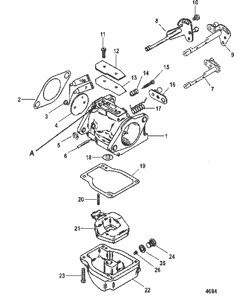 Order MERCURY 824854T21 Carburetor