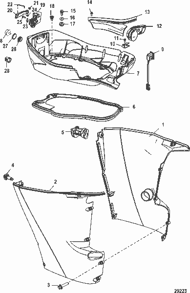 Order MERCURY 826278T08 Chap, Long - Starboard