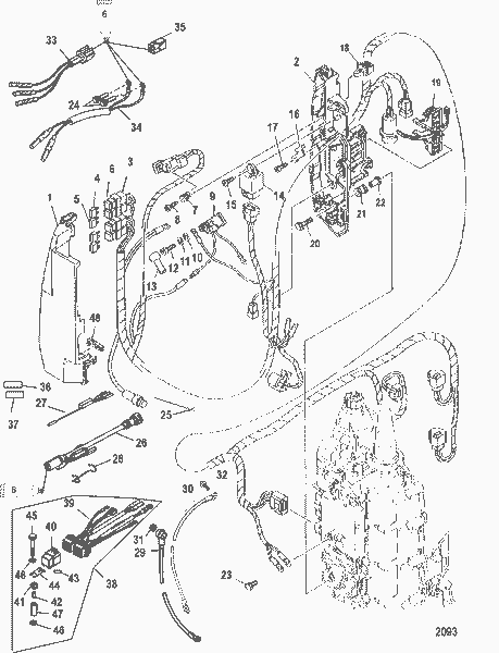 Order MERCURY 826802A24 Harness Assembly, Trim