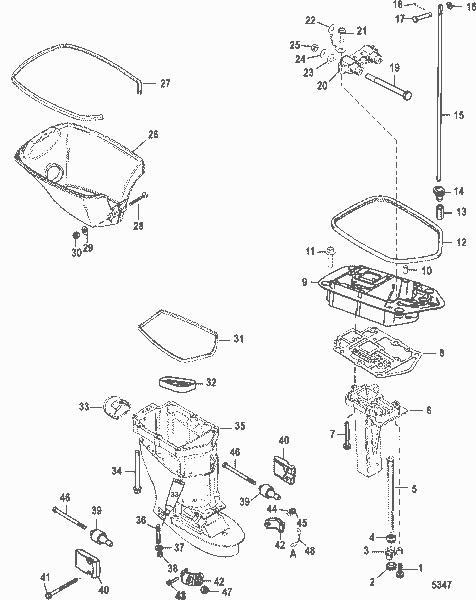 Order MERCURY 828484 2 Mount, Lower