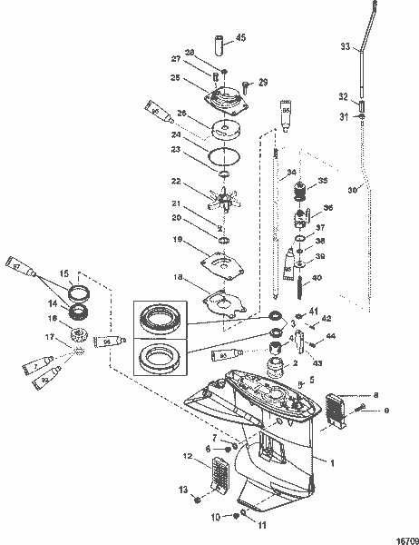 Order MERCURY 828490 Nut