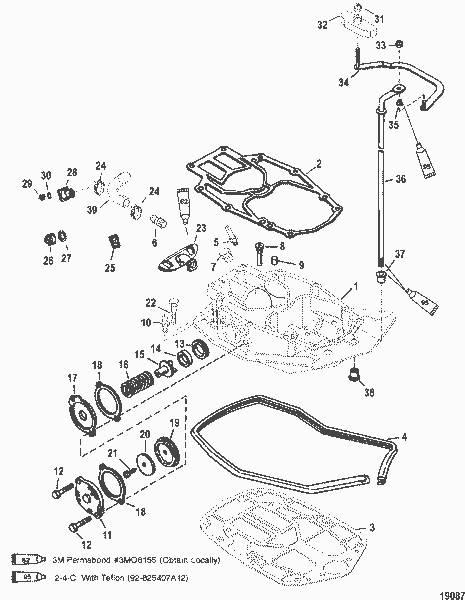 Order MERCURY 832935A 6 Plate Assembly, Exhaust
