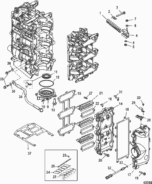 Order MERCURY 840445A04 Reed Petal Assembly