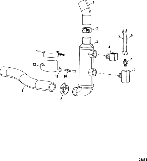 Order MERCURY _ 842511T01 _ Cooler, Transmission Oil