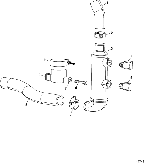 Order MERCURY _ 842512 _ Bracket, Transmission Oil Cooler Mount