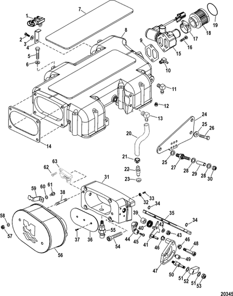 Order MERCURY _ 843446 _ Stud, (.250-20/.250-28), Throttle Cable