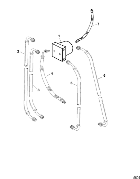 Order MERCURY _ 846933 _ Hose, Trim Ram
