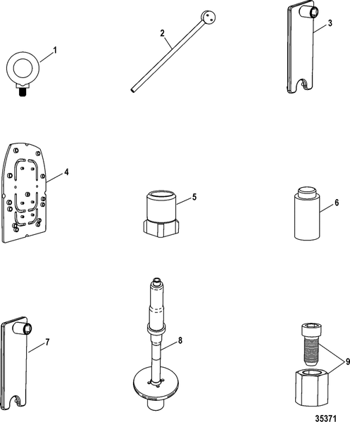 Order MERCURY _ 847442A01 _ Removal Tool, Pivot Pin, Use With Slide Hammer