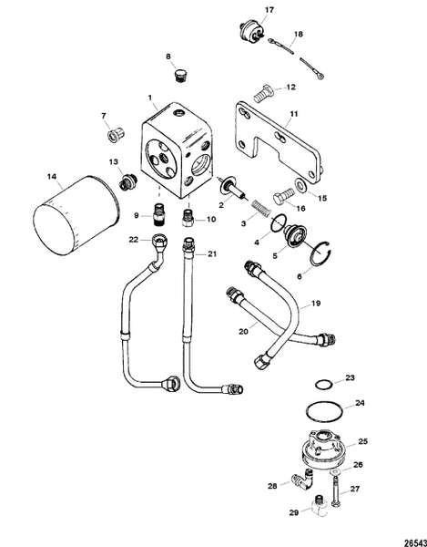 Order MERCURY _ 848577 _ Hose Assembly (19.00 Inches)