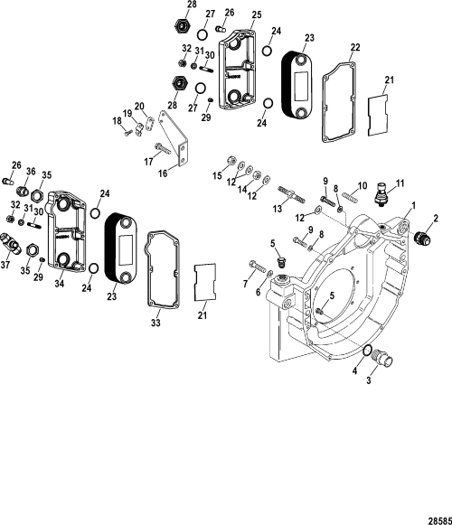 Order MERCURY _ 849091 _ Bracket, Shift Cable