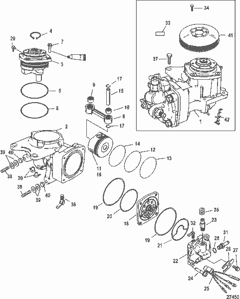 Order MERCURY 851975 Fitting, Elbow - 45 Degree - Brass (.125-27)