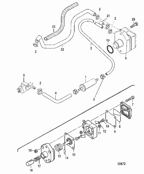 Order MERCURY 854304 Hose