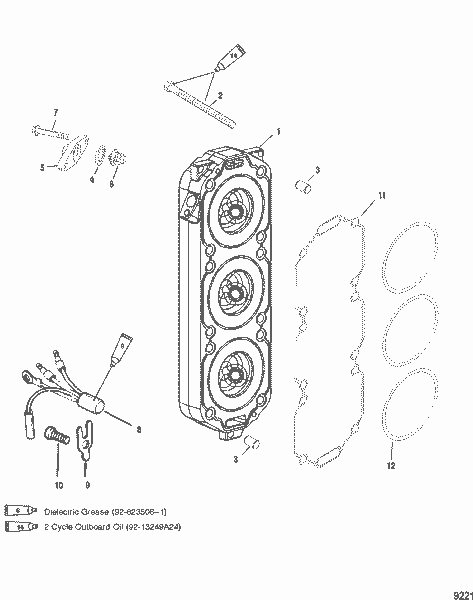 Order MERCURY 858406T 2 Cylinder Head (Starboard)