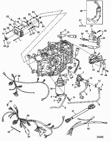 Order MERCURY 859201T 1 Harness Assembly, Engine Wiring