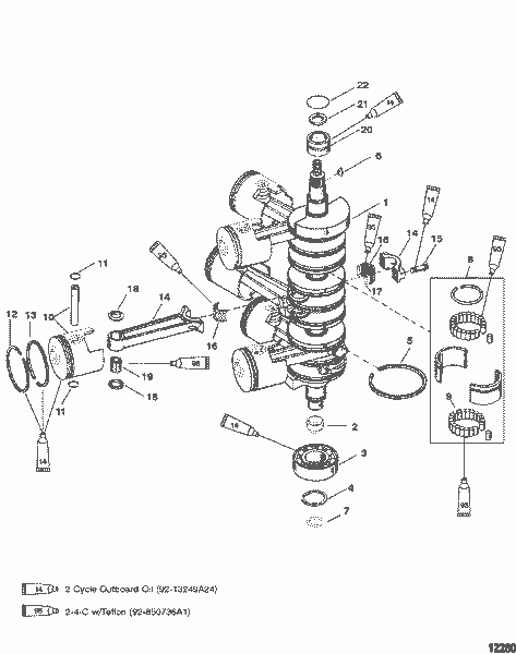 Order MERCURY 859444A 2 Piston Assembly