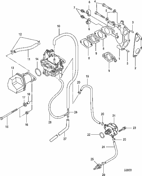 Order MERCURY 879147T65 Silencer, Intake