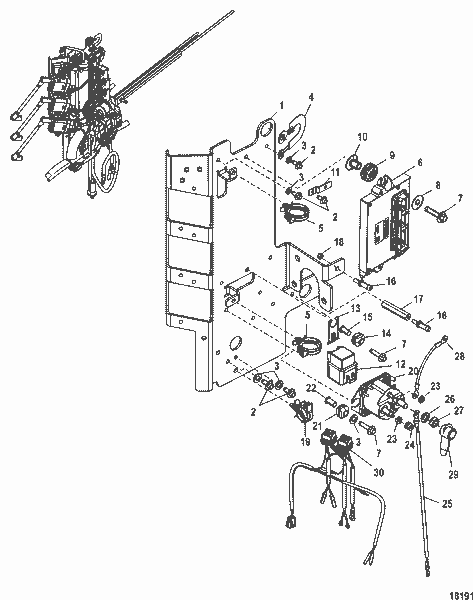 Order MERCURY 880190T03 Plate, Electrical