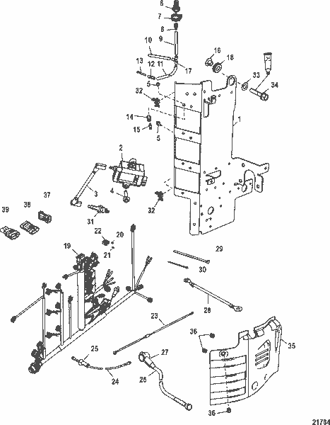 Order MERCURY 880190T05 Plate Assembly, Electrical