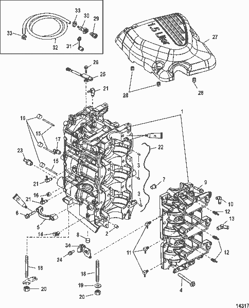Order MERCURY 880731002 Bracket, Oil Reservoir