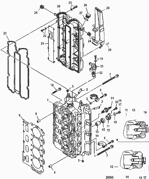 Order MERCURY 881313T02 Cover Assembly, Cylinder Head