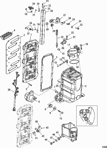 Order MERCURY 883955T 1 Adaptor Plate Kit