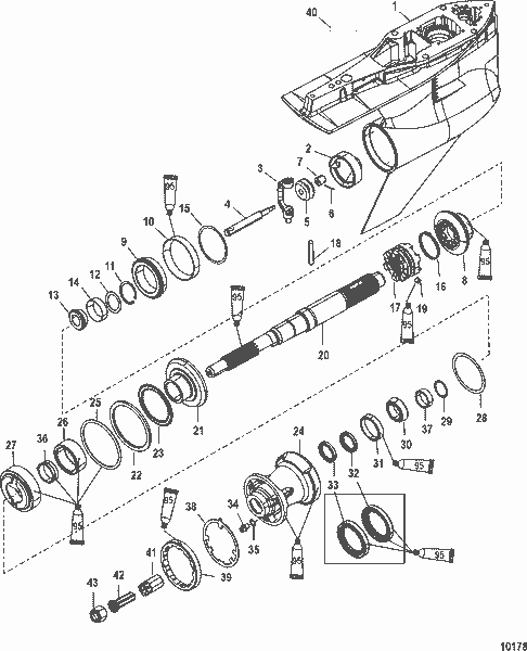 Order MERCURY 884337A02 Gear Assembly, Reverse