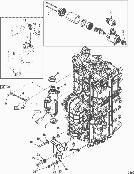 Order MERCURY 889666A01 Bracket, Electrical Cable