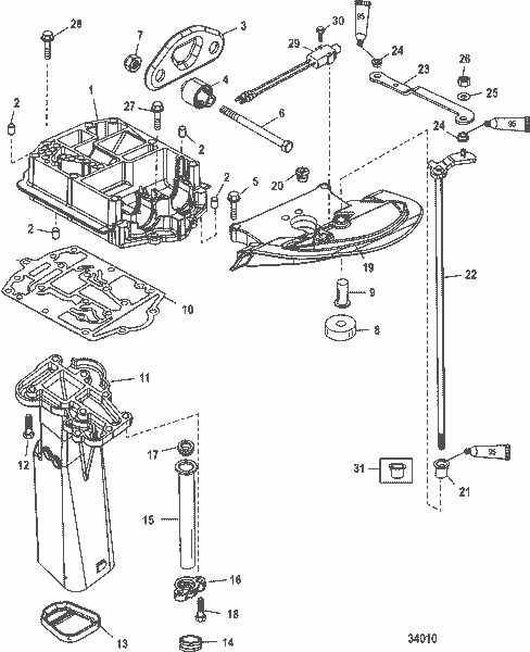 Order MERCURY 892246A01 Shift Link