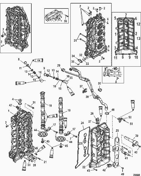 Order MERCURY 892862T03 Camshaft Assembly, Exhaust