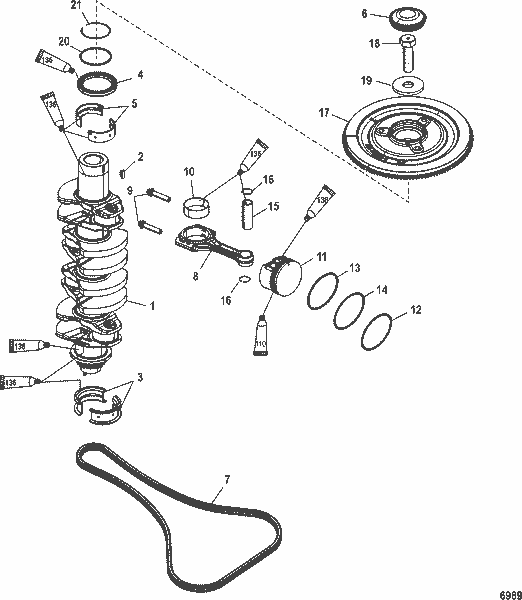 Order MERCURY 892920T03 Flywheel Assembly