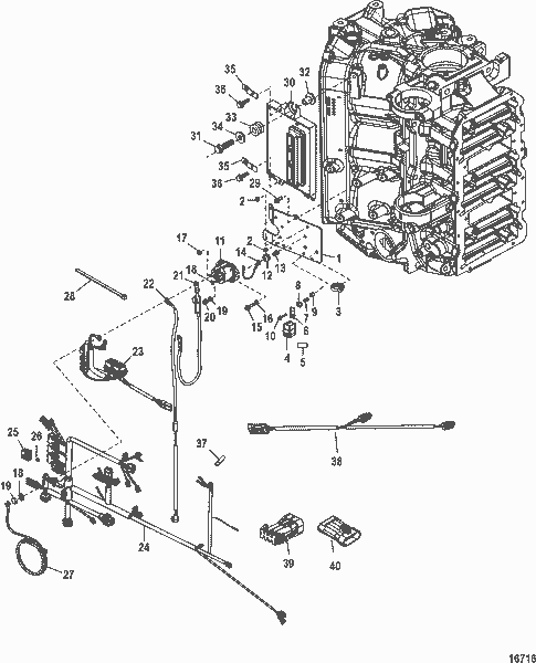 Order MERCURY 892970T01 Harness Assembly, Engine