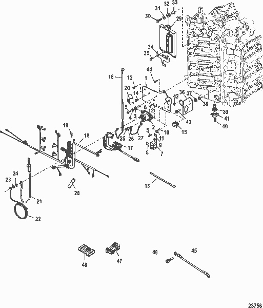 Order MERCURY 892971T01 Harness Assembly, Engine