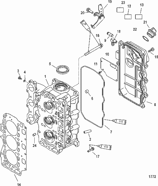 Order MERCURY 893504T Cylinder Head